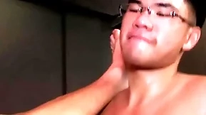 Asian doctor bangs his patient check up on having his dick sucked