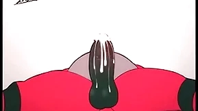Incineroar sucking his accede cock