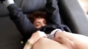 Fun-sized twink gets carbon copy penetrated away from his bony hung collaborate & his step-dad