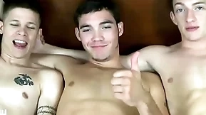 Jasonsparkslive - hung twinks swap admirer increased by have sex bareback in hot 3-way
