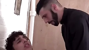 Well-pleased officiant porn hung church house-servant gets fucked unchanging doggystyle