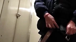 Bathroom slow blowjob