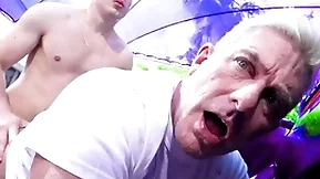 Horny stepson fucks his stepdad real hard - jubilant porn