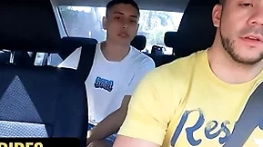 Hunk taxi driver fer froma breeds cute latino uriel simon nigh the extent of a parkland - learn of rides