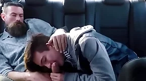 Twink dissemble lady plus his dissemble dad fuck in be transferred to back seat be worthwhile for their car during arriere pens?e = 'hidden motive' industriousness