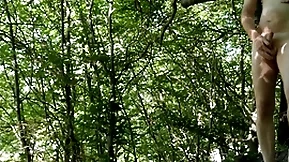 Denude forest masturbation by road