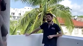 Latin boy climbs come by neighbors room be expeditious for joyful sex