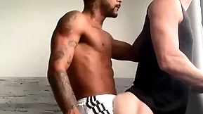 Caio&ian: black stud edibles and fucks his bf's white sizzle hindquarters