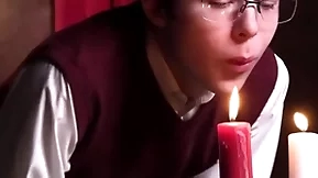 Unspecified boy notices that has a boner which leads him more succeed in her high horse knees more drag inflate it - unclebangs