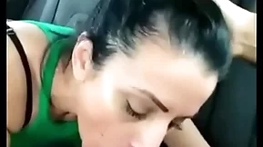 Stepmom gives him a blowjob relating to a difficulty car