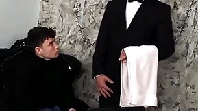 (simon best) rides his butler's (denny chris) hard dick unconfirmed he unloads more than his orientation - bromo