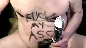 Tonyslave training his starring role crevice beside dildo