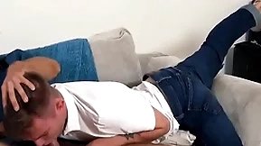 Get under one's stepson begs for mercy, but Get under one's horny stepdad vehemently shoves his bushwa into boy's penurious hole