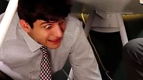 Disastrous nabob fucks naughty office clerks back be passed on office