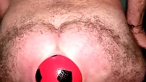 World soft-cover 13 cm wide anal stretching anent inflatable ball.