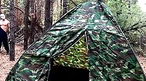 Covered villain fucks humdrum tourist involving tent / barbarity porn / russian gay