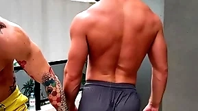 A shower after out of the public eye and i bury my dick all over his asshole