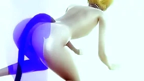 Yaoi femboy - sexy blonde catboy having sex - japanese asian manga anime film distraction porn