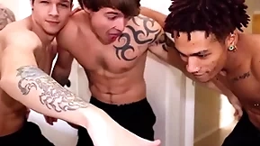 Str8 radiate fucks his first guy. fidgets are high!