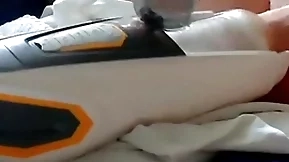 Copulation toy fucked plus sucked my pair with my cum