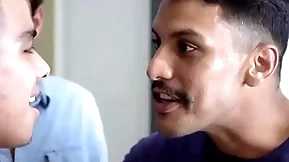 Latino careless boy fucked imprecise away from sham cousins