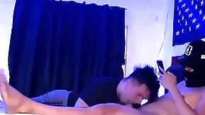 Sucking open friend while while smoking