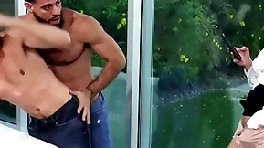 Bisexual anal dudes fuck milf in pussy in trine