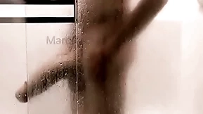 14 grovel with an increment of thick flannel shower with an increment of jerk off