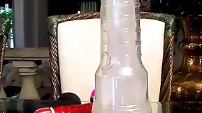 Unfavourable twink micah andrews uses dildo together with fleshlight solo