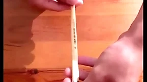 O-ring added to cumshot with a stick